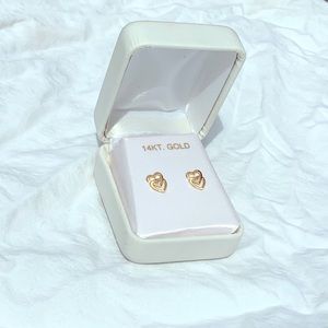 Gold Heart Earrings